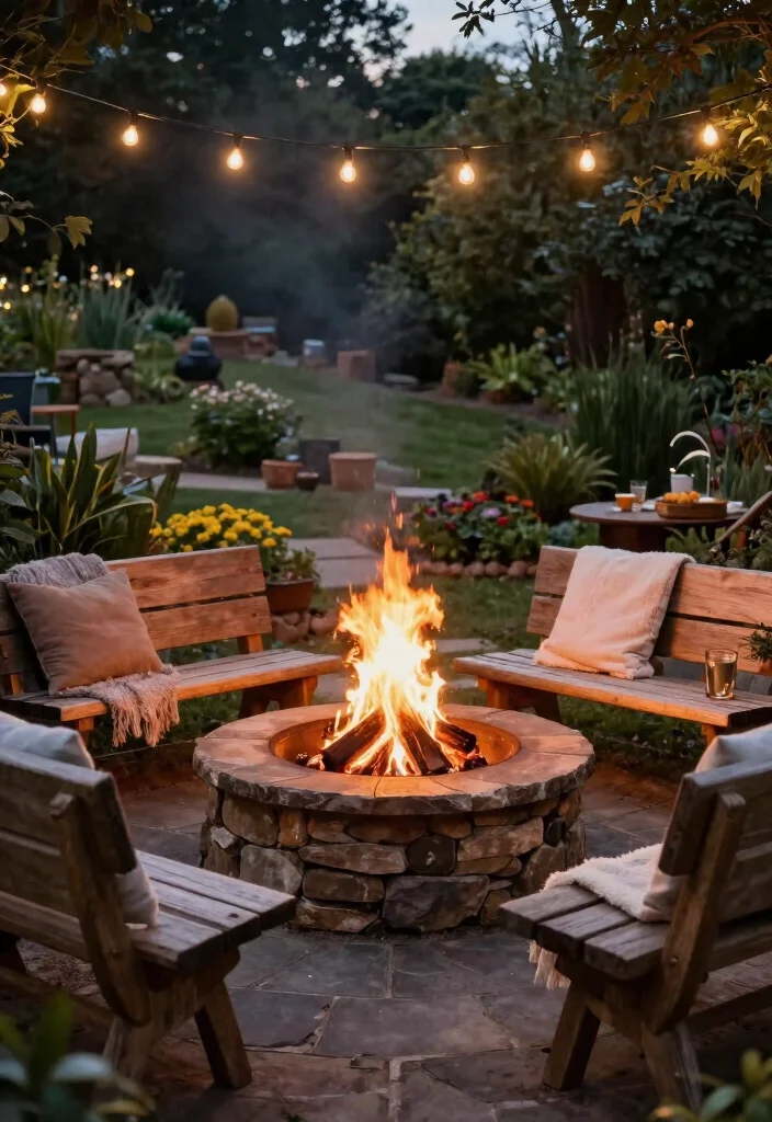 16 Sloping Backyard Ideas That Turn Hills Into Highlights 2 16 Sloping Backyard Ideas That Turn Hills Into Highlights - 2. Cozy Fire Pits 1