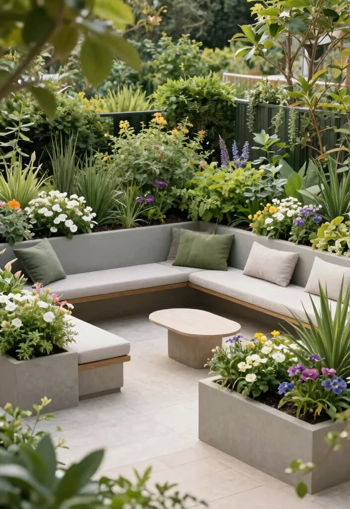 16 Terrace Furniture Ideas for a Chic Outdoor Lounge - 14. Elevated Garden Lounging 1