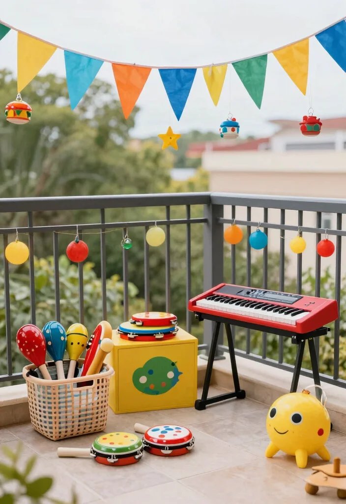 16 Toca Boca Balcony Ideas Fans Will Obsess Over 26 16 Toca Boca Balcony Ideas Fans Will Obsess Over - 6. Outdoor Musical Corner 1