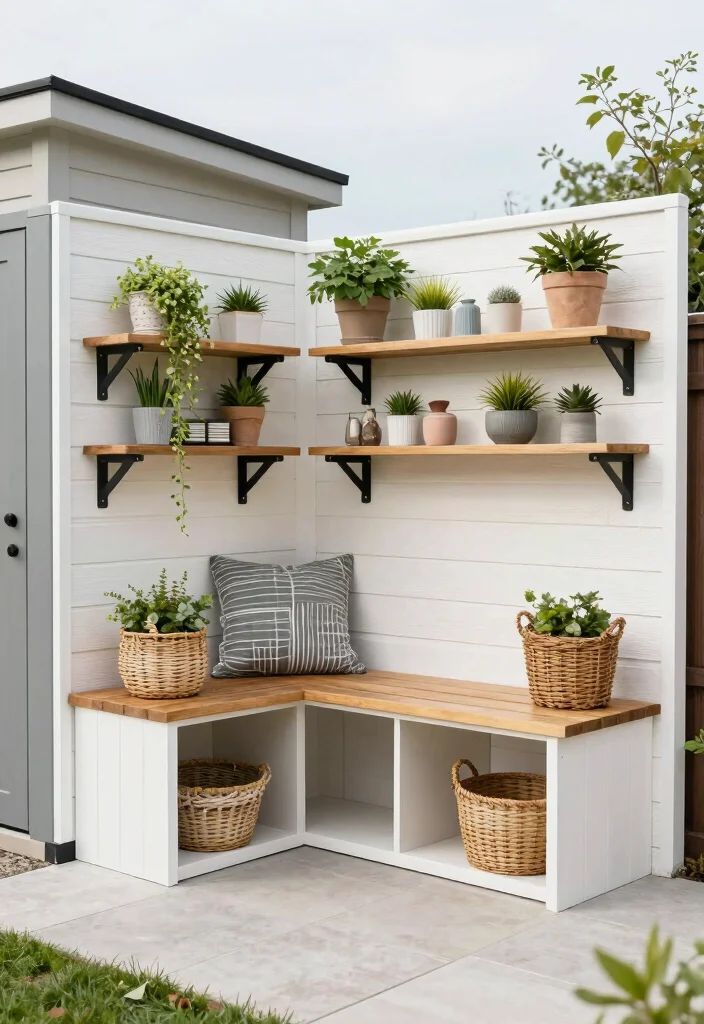 17 Big Terrace Ideas That Make a Statement 31 17 Big Terrace Ideas That Make a Statement - 11. Practical Outdoor Storage Solutions 1