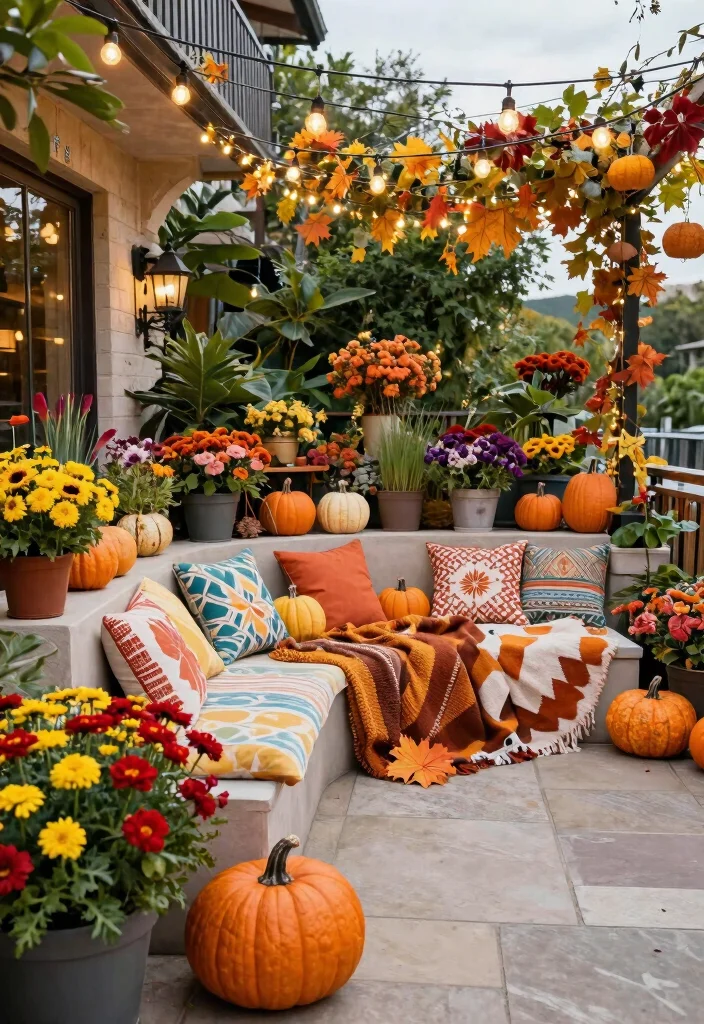 17 Big Terrace Ideas That Make a Statement 55 17 Big Terrace Ideas That Make a Statement - 15. Seasonal Decor Flairs 1