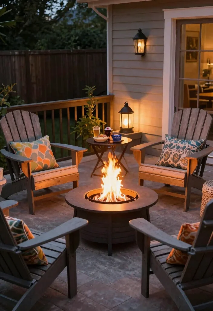 17 Big Terrace Ideas That Make a Statement 29 17 Big Terrace Ideas That Make a Statement - 9. Fire Pit Gathering Spot 1