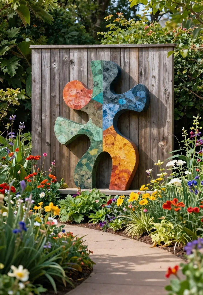17 Fence Landscaping Ideas That Soften & Style Your Yard 41 17 Fence Landscaping Ideas That Soften & Style Your Yard - 11. Fence Art & Sculpture 1