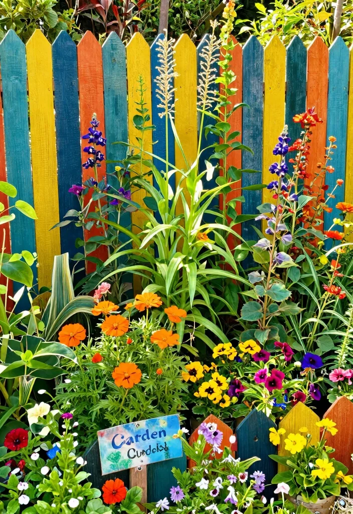 17 Fence Landscaping Ideas That Soften & Style Your Yard 43 17 Fence Landscaping Ideas That Soften & Style Your Yard - 13. Garden Fence as a Backdrop 1