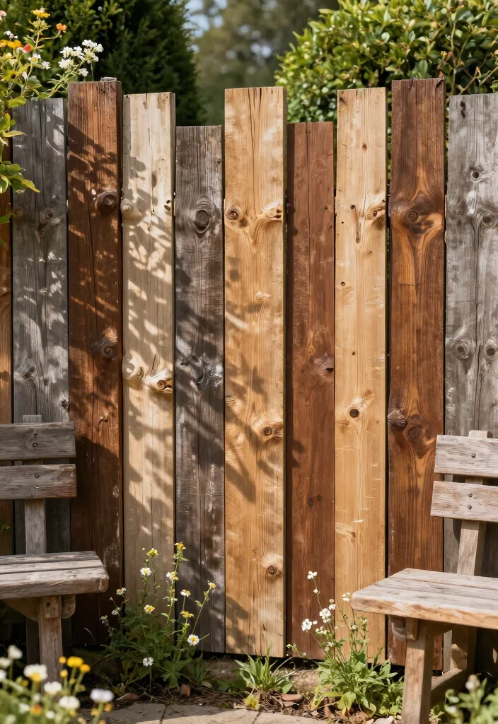 17 Fence Landscaping Ideas That Soften & Style Your Yard 25 17 Fence Landscaping Ideas That Soften & Style Your Yard - 5. Reclaimed Wood Fences 1