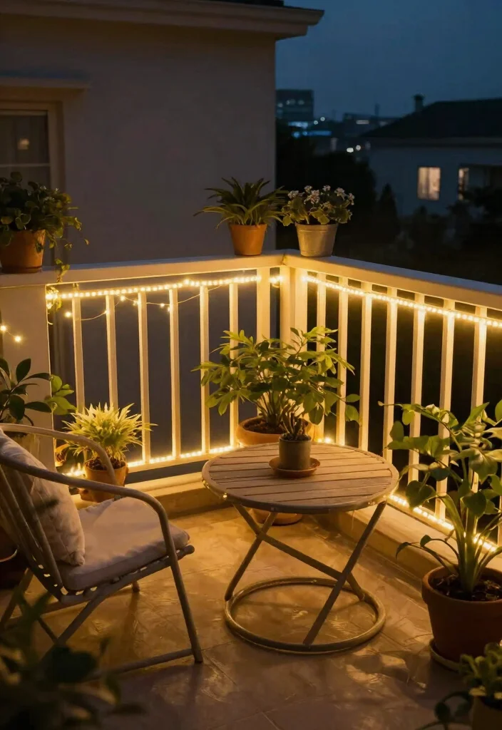 17 Ideas for Small Balcony Spaces That Feel Bigger 53 17 Ideas for Small Balcony Spaces That Feel Bigger - 13. LED Strip Lights 1