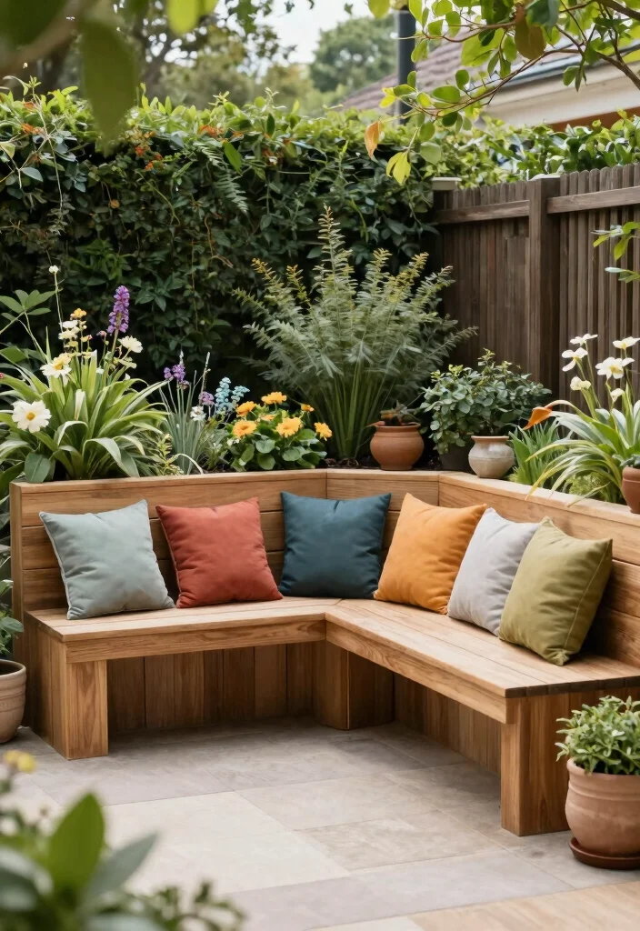 17 Outdoor Seating Ideas for Stylish Relaxing Spaces 55 17 Outdoor Seating Ideas for Stylish Relaxing Spaces - 15. Built-in Bench Seating 1