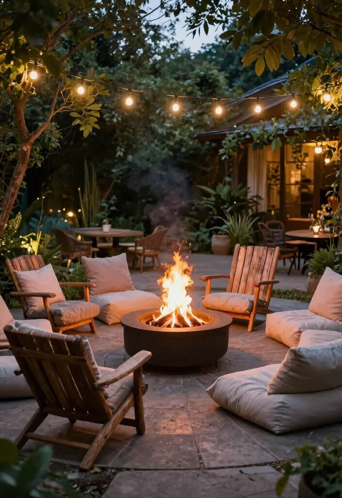 17 Outdoor Seating Ideas for Stylish Relaxing Spaces 29 17 Outdoor Seating Ideas for Stylish Relaxing Spaces - 9. Cozy Fire Pit Seating 1
