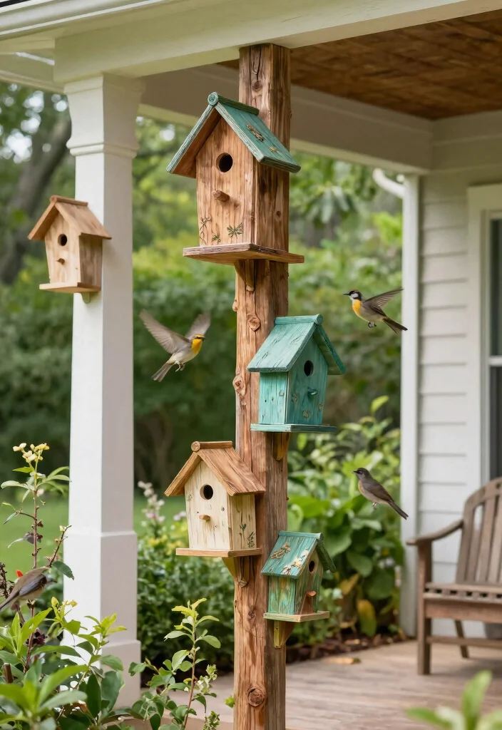 18 Cozy Front Porch 2026 Trending Ideas That Feel Warm & Welcoming 42 18 Cozy Front Porch 2026 Trending Ideas That Feel Warm & Welcoming - 12. Sustainable Birdhouses 1