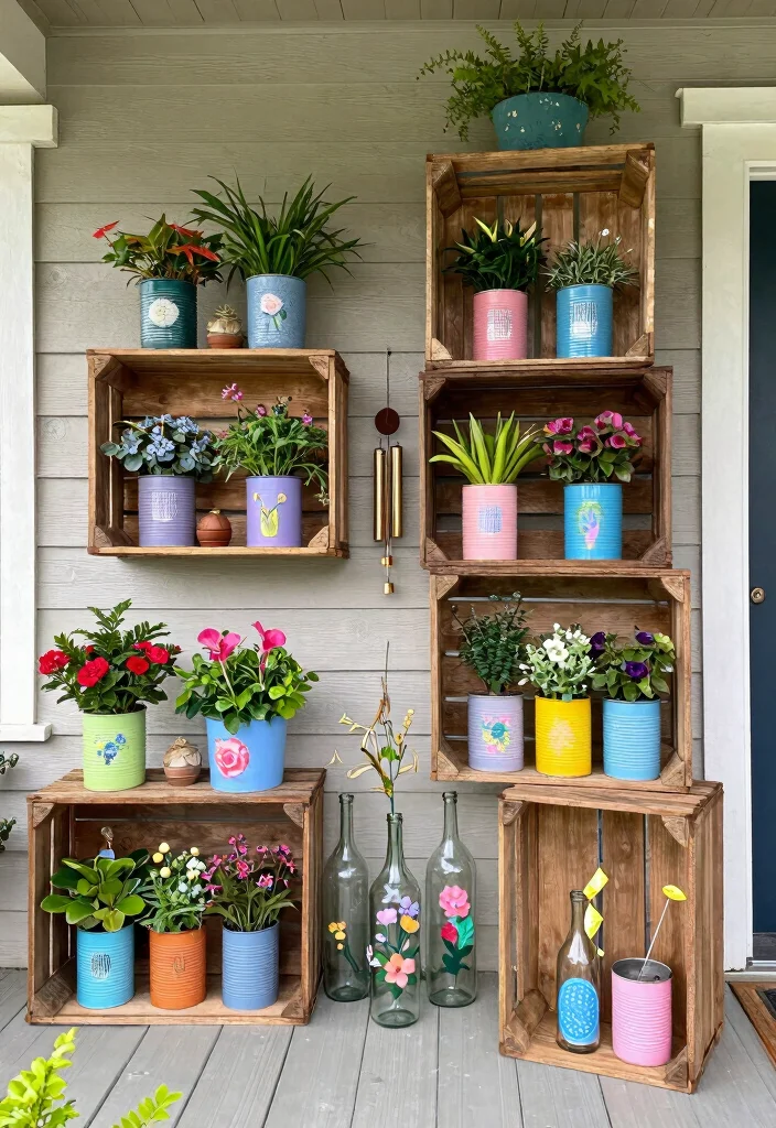 18 Cozy Front Porch 2026 Trending Ideas That Feel Warm & Welcoming 17 18 Cozy Front Porch 2026 Trending Ideas That Feel Warm & Welcoming - 7. Upcycled Garden Decor 1