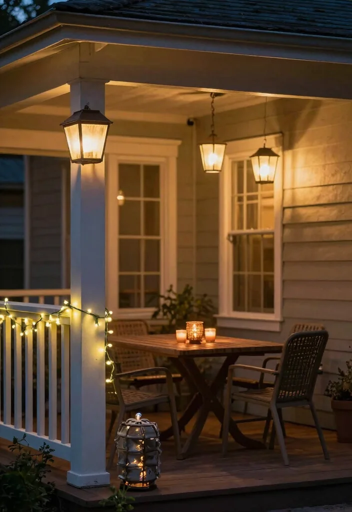 18 Cozy Front Porch 2026 Trending Ideas That Feel Warm & Welcoming 29 18 Cozy Front Porch 2026 Trending Ideas That Feel Warm & Welcoming - 9. Soft Lighting Ideas 1